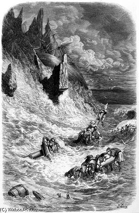 Stranding Of Sinbad's Ship — Paul Gustave Doré