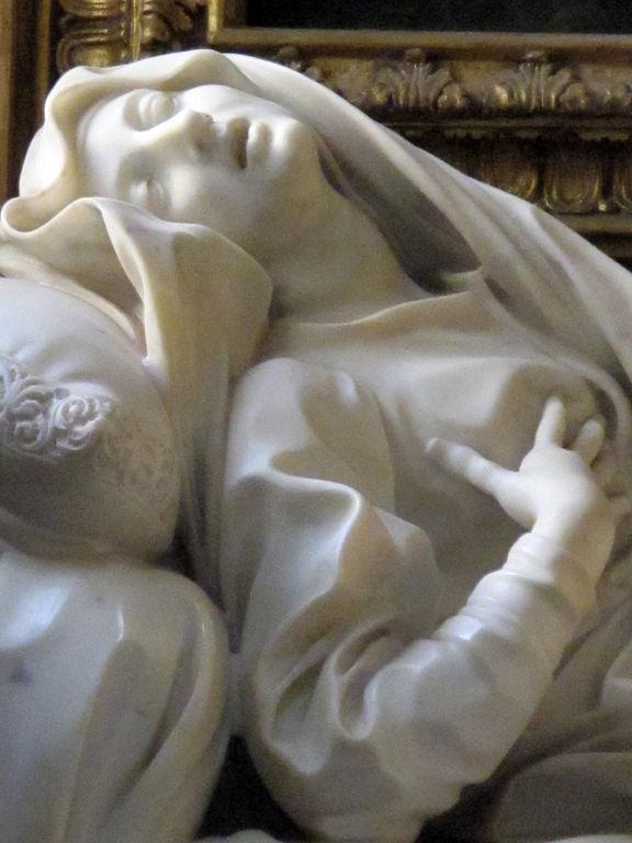 Monument To The Blessed Ludovica Albertoni (detail) — Gian Lorenzo Bernini