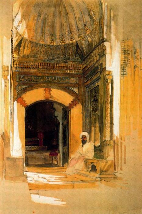 The Entrance To The Turbeh Or Tomb Of The Sultan Beyazit At Constantinople — John Frederick Lewis