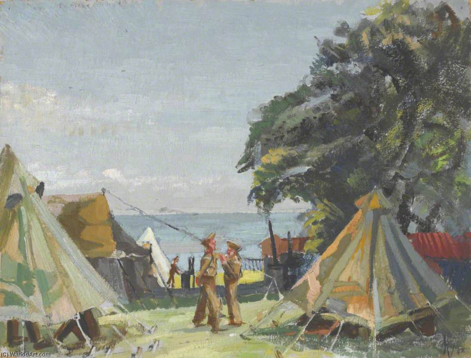Entrance To Home Guard Camp Colonel Llewellyn, Western Command — Ray Howard Jones