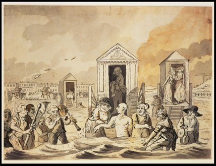 King George Iii Bathing At Weymouth, — John Nixon