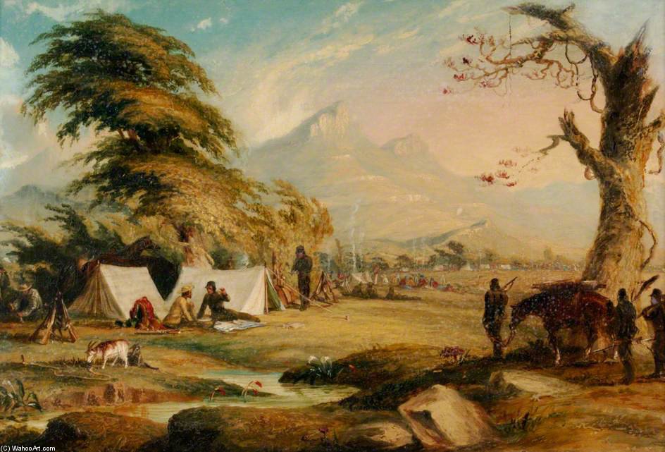 Camp Scene — Thomas Baines
