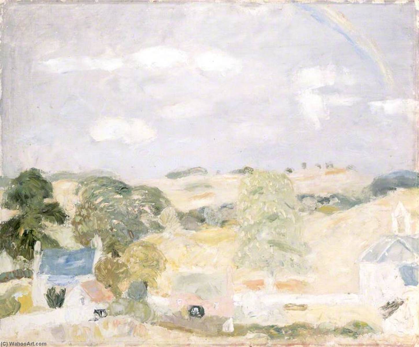 Landscape, Temple — Sir William George Gillies