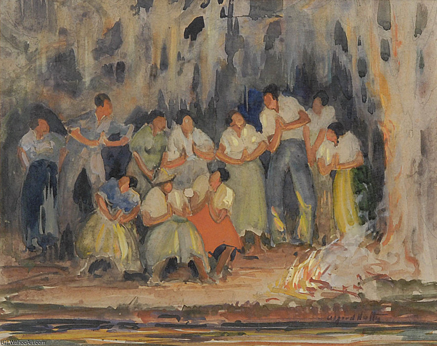 Around The Campfire — Alfred Heber Hutty