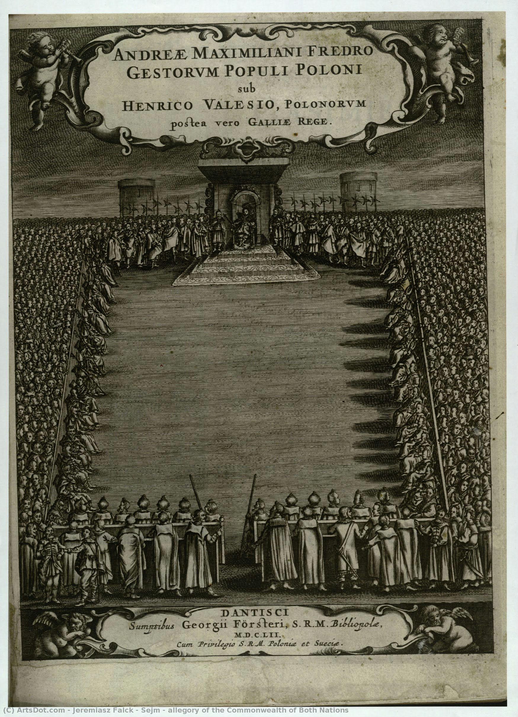 Sejm - Allegory Of The Commonwealth Of Both Nations — Jeremias Falck