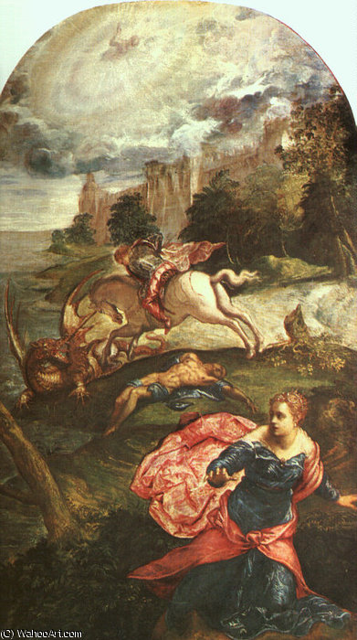 St. George And The Dragon, Ng London — Тинторетто