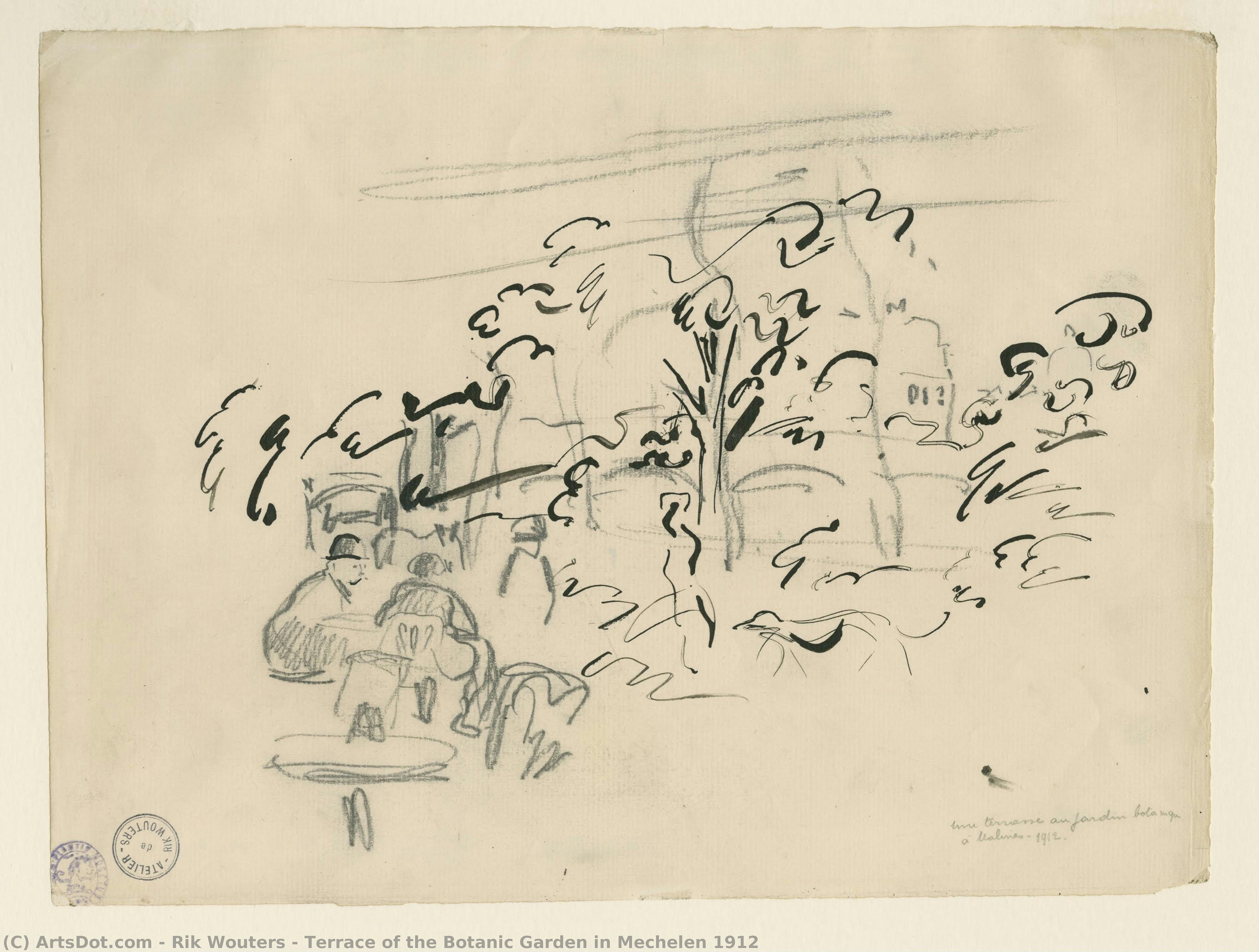 Terrace Of The Botanic Garden In Mechelen 1912 — Rik Wouters