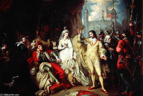Thomas Howard, Earl Of Surrey, Defending His Allegiance To Richard Iii Before Henry Vii After The Ba — Mather Brown