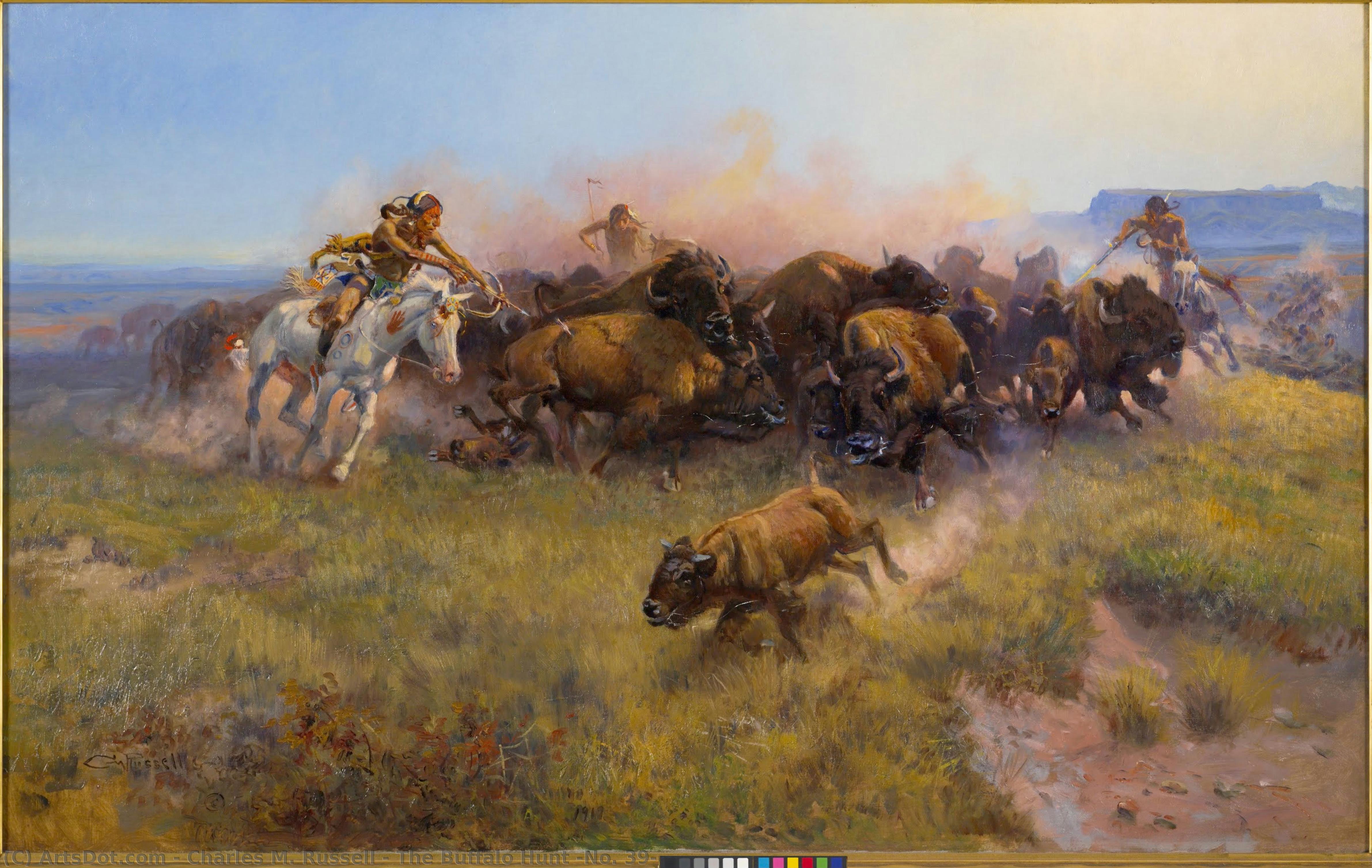 The Buffalo Hunt [no. 39] — Charles Marion Russell