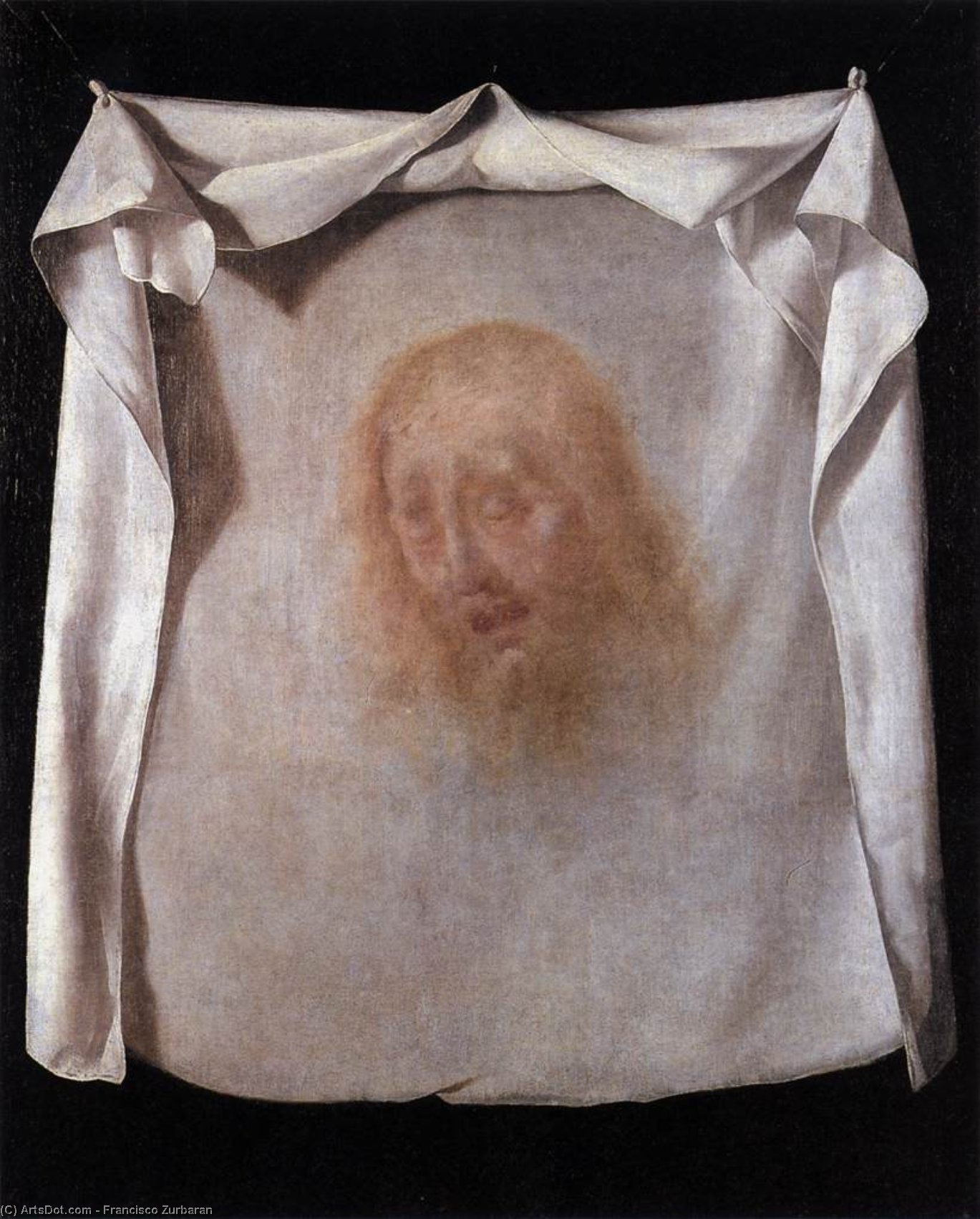 The Sudarium Of St Veronica — Francisco De Zurbarán