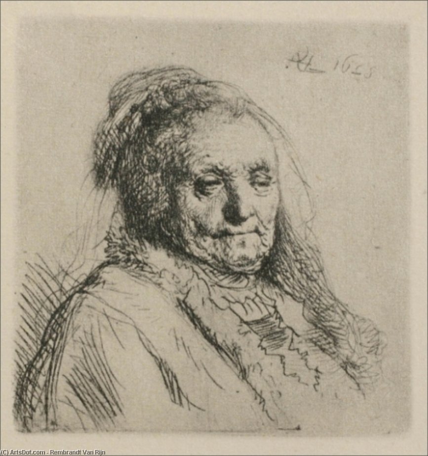 Retrato De Una Anciana — Rembrandt Van Rijn
