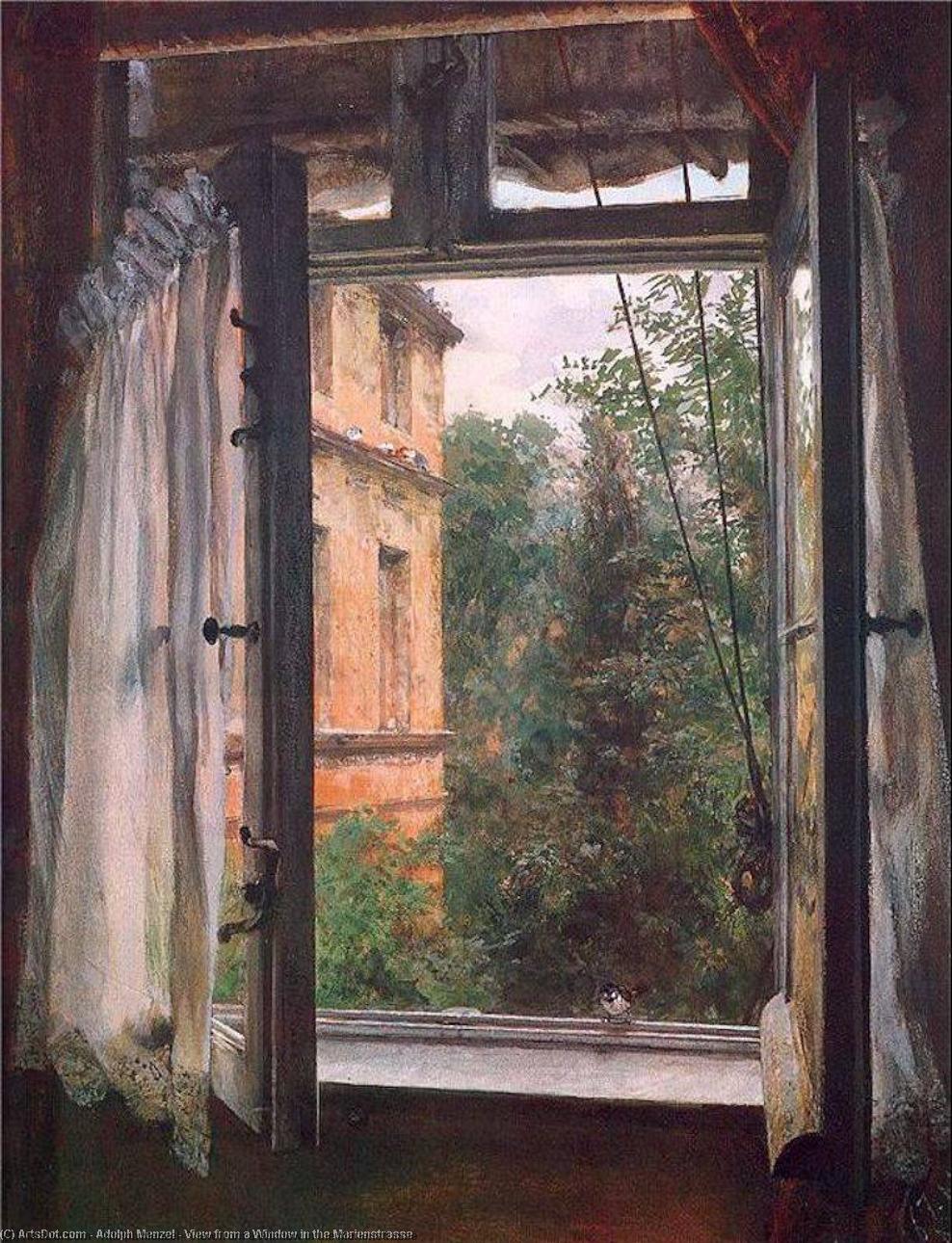 View From A Window In The Marienstrasse — Adolph Von Menzel