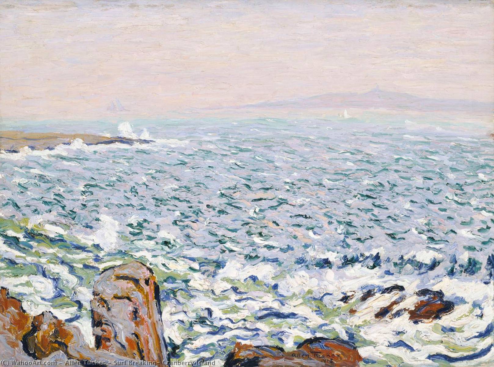 Surf Breaking, Cranberry Island — Allen Tucker