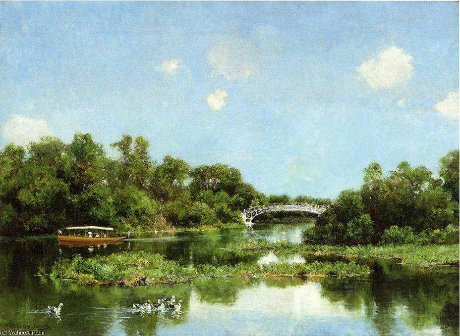 South End Of Wooded Island Aka View Of Transportation Terrace — Hugh Bolton Jones
