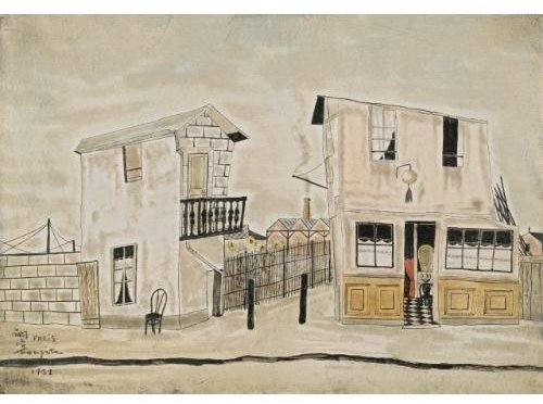 Scene De Rue, Paris — Léonard Tsuguharu Foujita