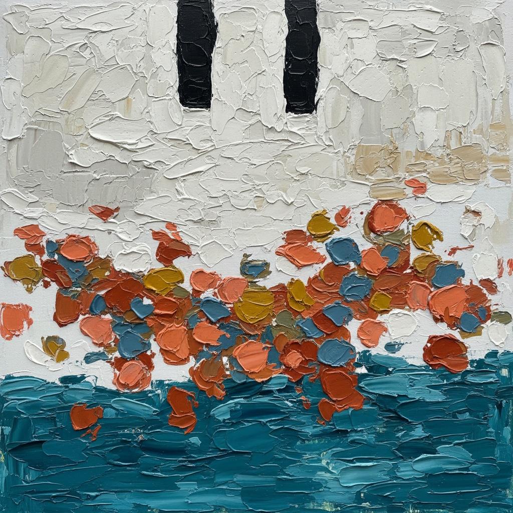 Fragmentierter Horizont: Eine Monumentale Studie Von Impasto-chaos Und Ätherischer Leere — Christian Noiret