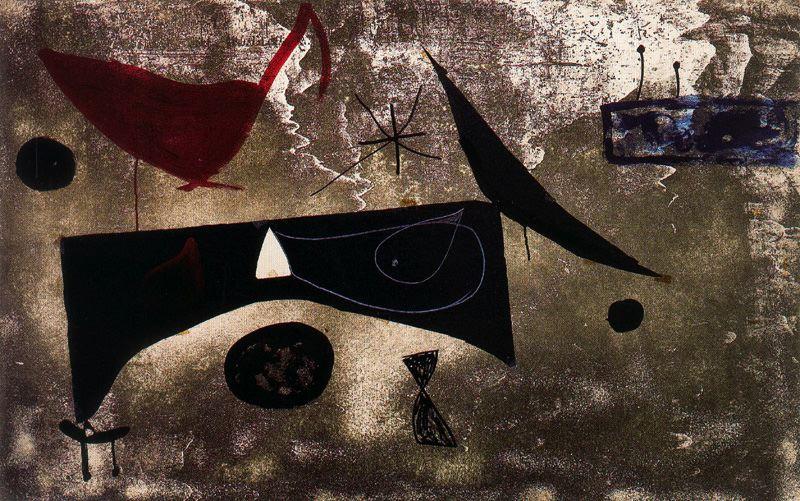 Maqueta Per A La Sèrie Els Gossos 7 — Joan Miró