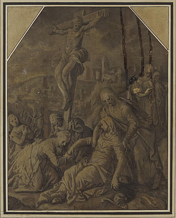 The Fading Of The Virgin At The Foot Of The Cross — Joachim Beuckelaer