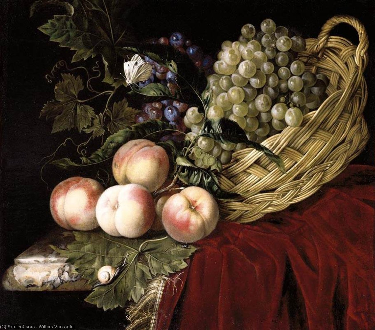Still-life Of Fruit — Willem Van Aelst