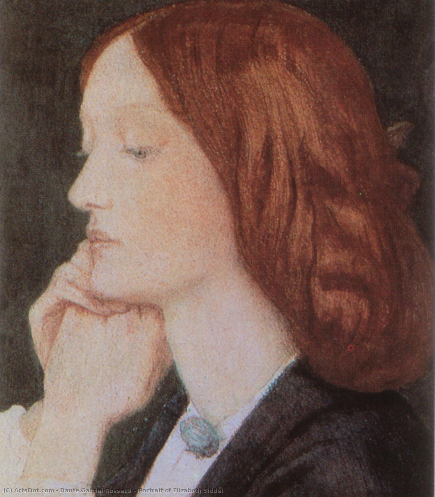 Portrait Of Elizabeth Siddal — Dante Gabriel Rossetti
