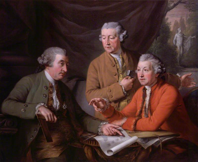 Sir William Chambers Joseph Wilton Sir Joshua Reynolds — John Francis Rigaud