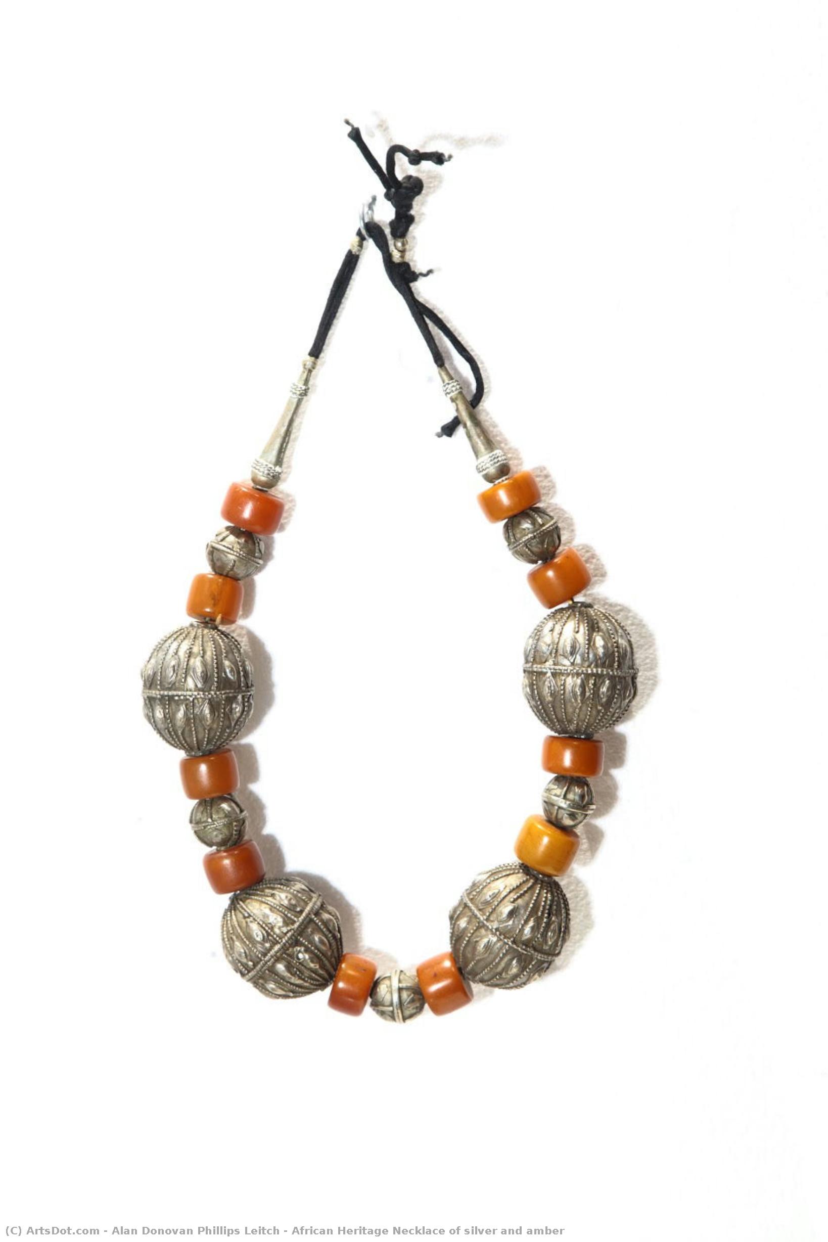 African Heritage Necklace Of Silver And Amber — Alan Donovan Phillips Leitch