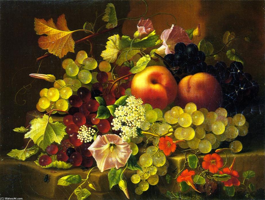Still Life Of Fruit And Flowers — Adelheid Dietrich