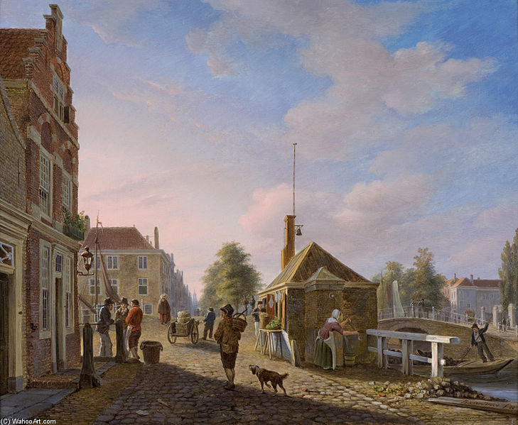 The Spui In The Hague — Bartholomeus Johannes Van Hove