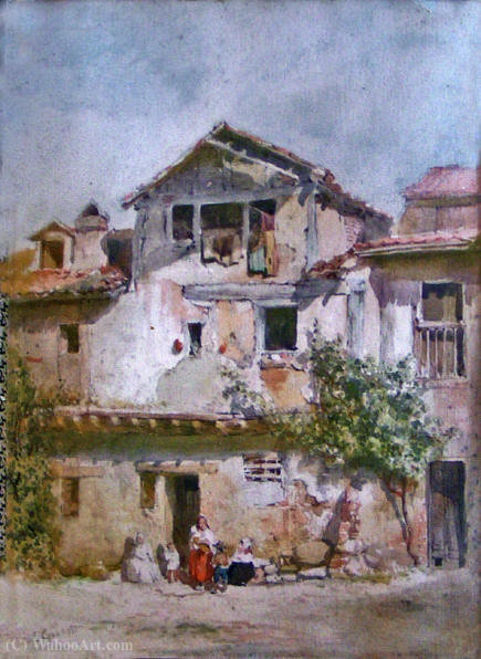 Buildings And Figures — Edward Angelo Goodall