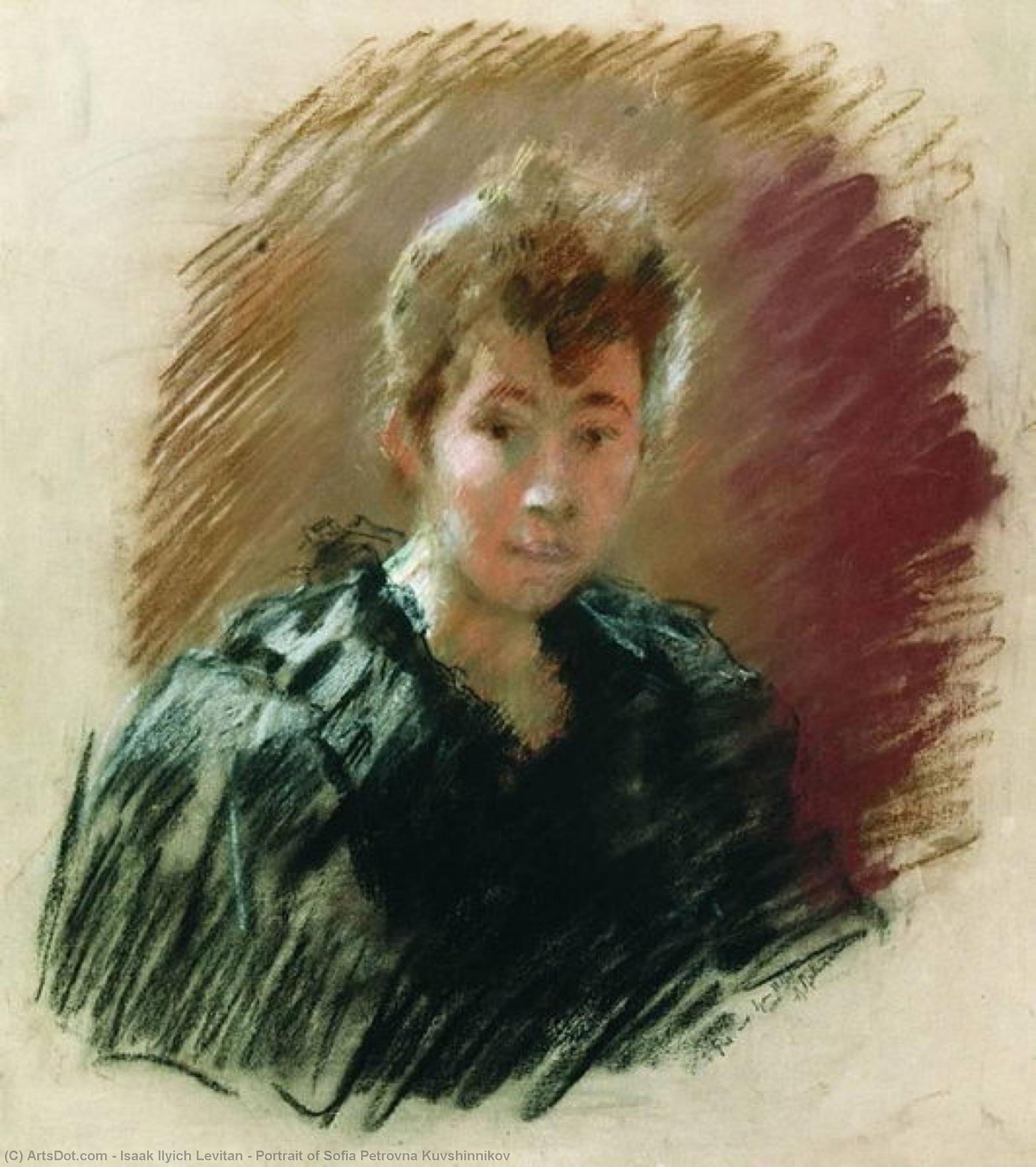 Portrait Of Sofia Petrovna Kuvshinnikov — Isaak Ilyich Levitan