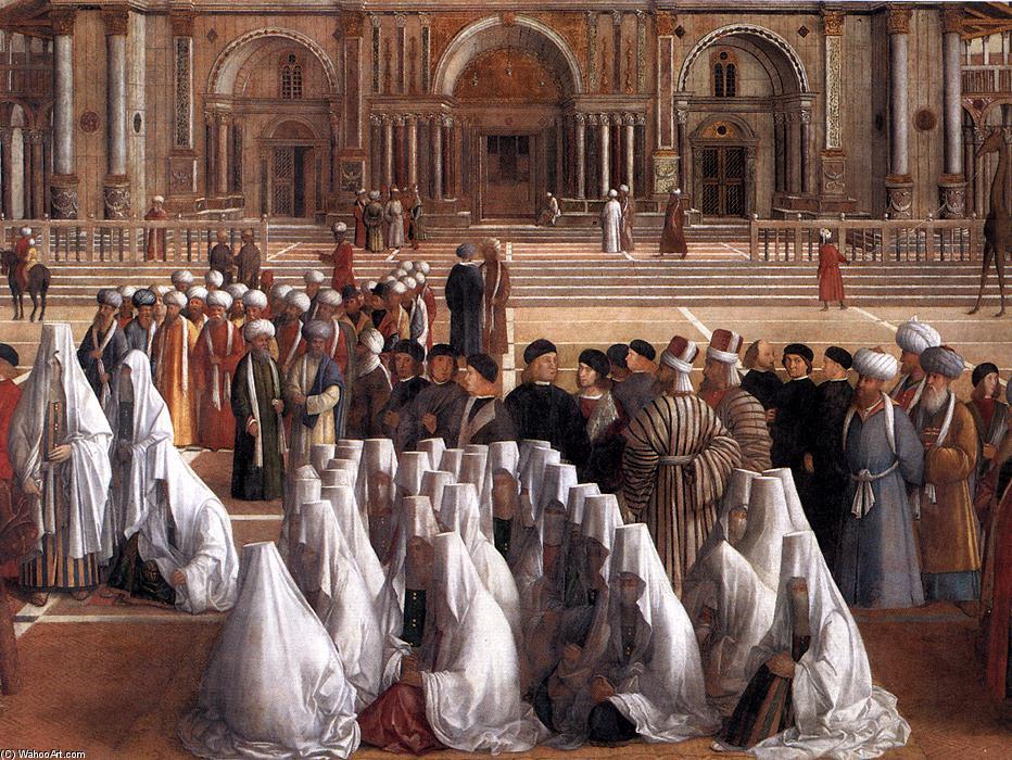 Sermon Of St Mark In Alexandria (detail) — Giovanni Bellini