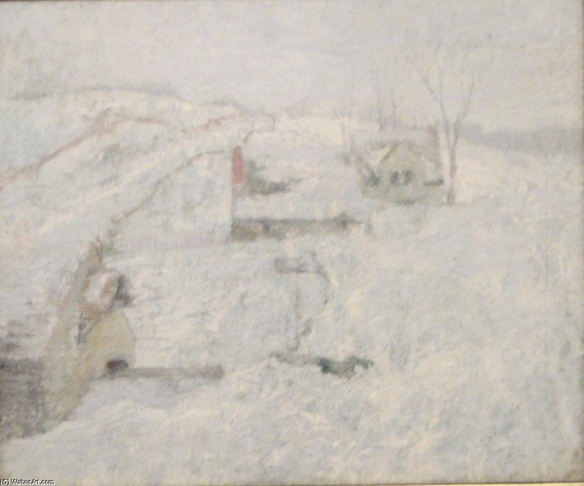 Greenwich Hills In Winter — John Henry Twachtman