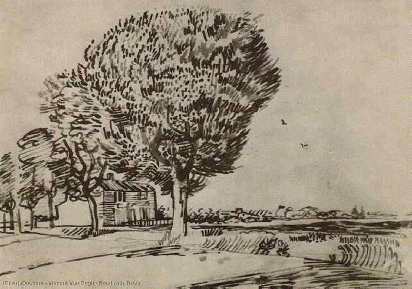 Carretera Con Árboles — Vincent Willem Van Gogh