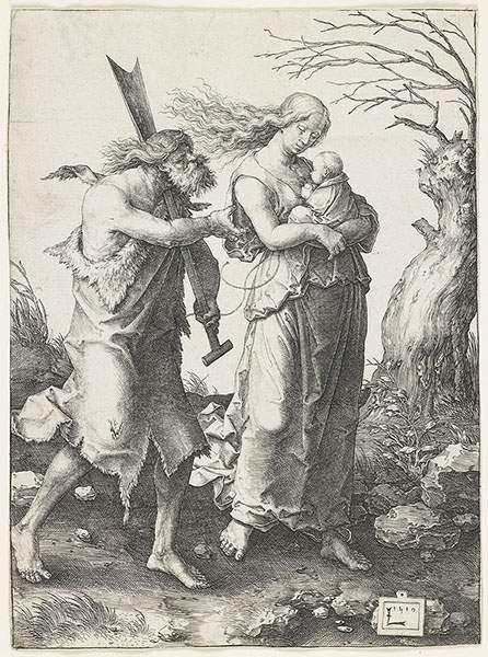 Adam And Eve After Their Expulsion From Paradise — Lucas Van Leyden