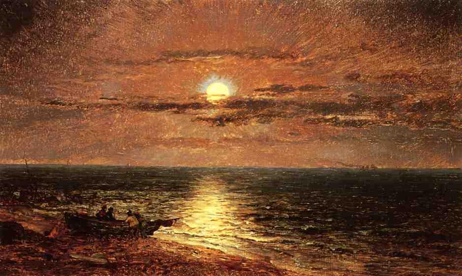 Moonlit Seascape — ジャスパー・フランシス・クロプシー