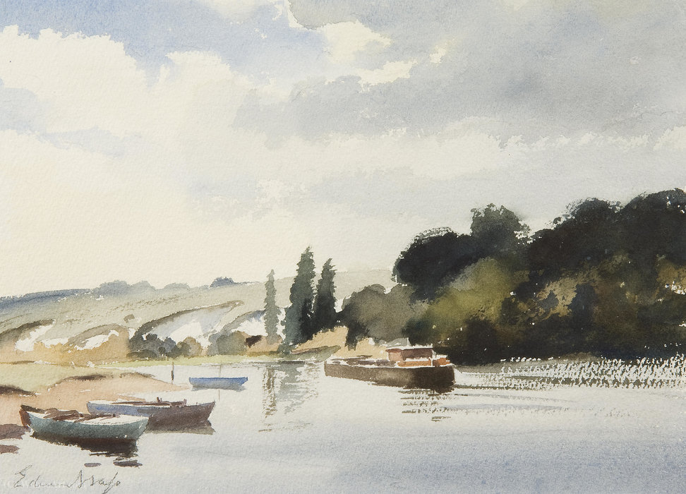 The Seine, Near Amfreville — Edward Seago