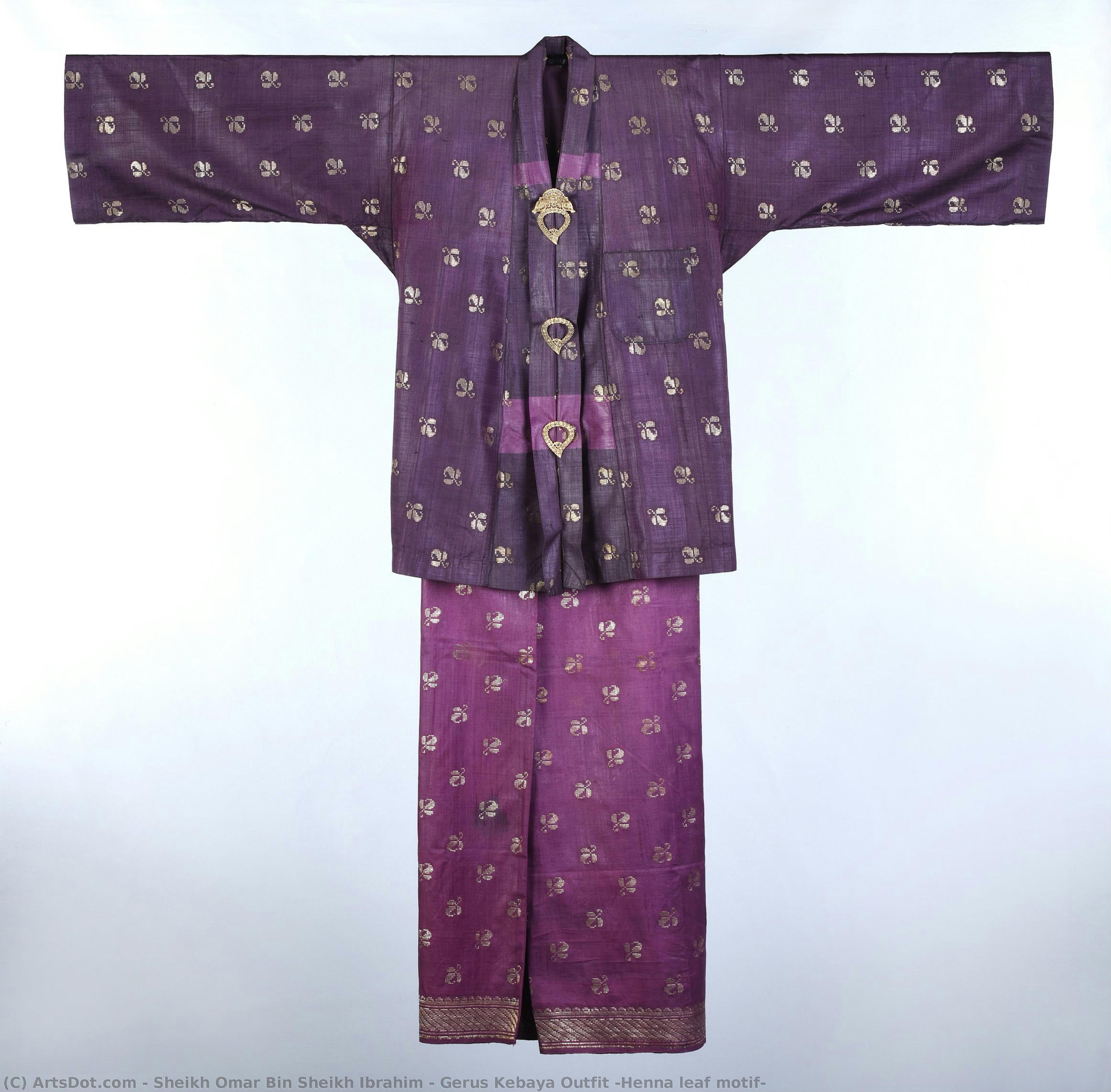 Gerus Kebaya Outfit (henna Leaf Motif) — Sheikh Omar Bin Sheikh Ibrahim