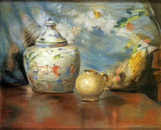 Still Life With Flowers — William Merritt Chase