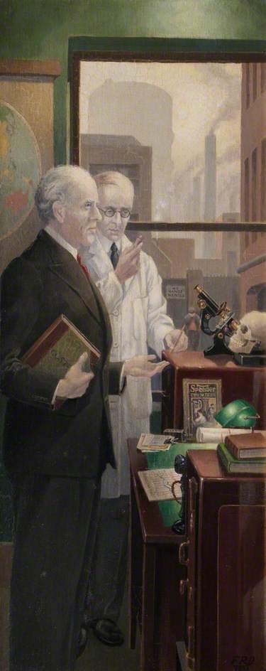 'give To Us Each Day Our Daily Bread' (triptych, Left Wing) — Frank R Dickinson