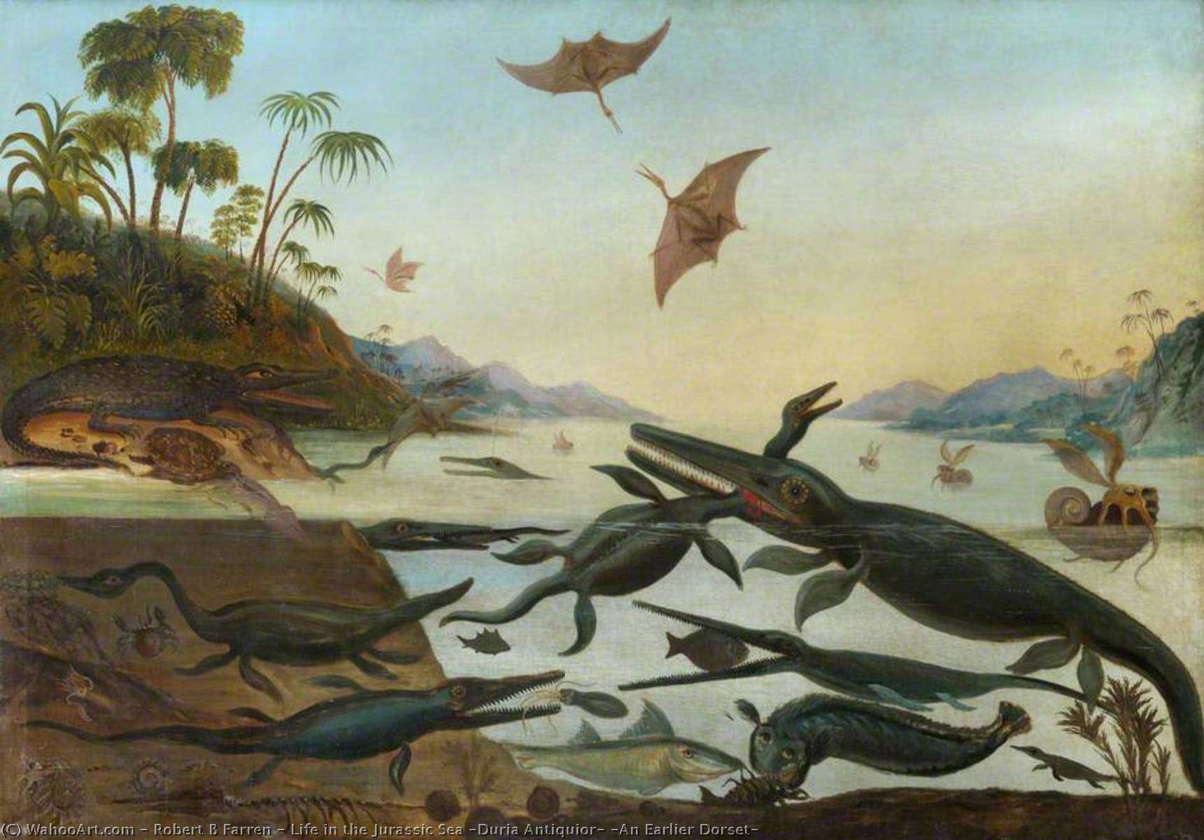 Life In The Jurassic Sea 'duria Antiquior' (an Earlier Dorset) — Robert B Farren
