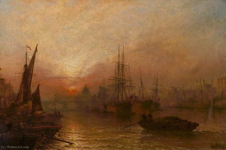 The Pool Of The Thames, Over London's Silent Highway — Claude Thomas Stanfield Moore