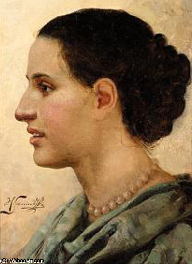Portrait Of A Young Woman — Henryk Hector Siemiradzki