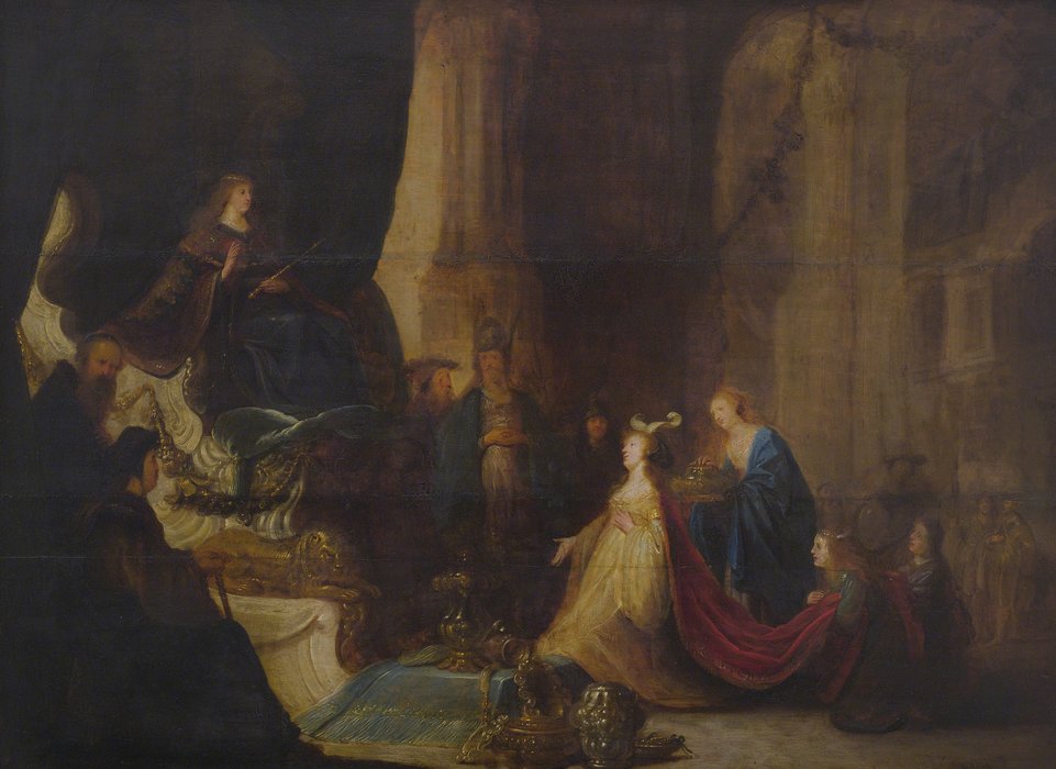 The Queen Of Sheba Before King Salomon — Jacob Willemsz De Wet