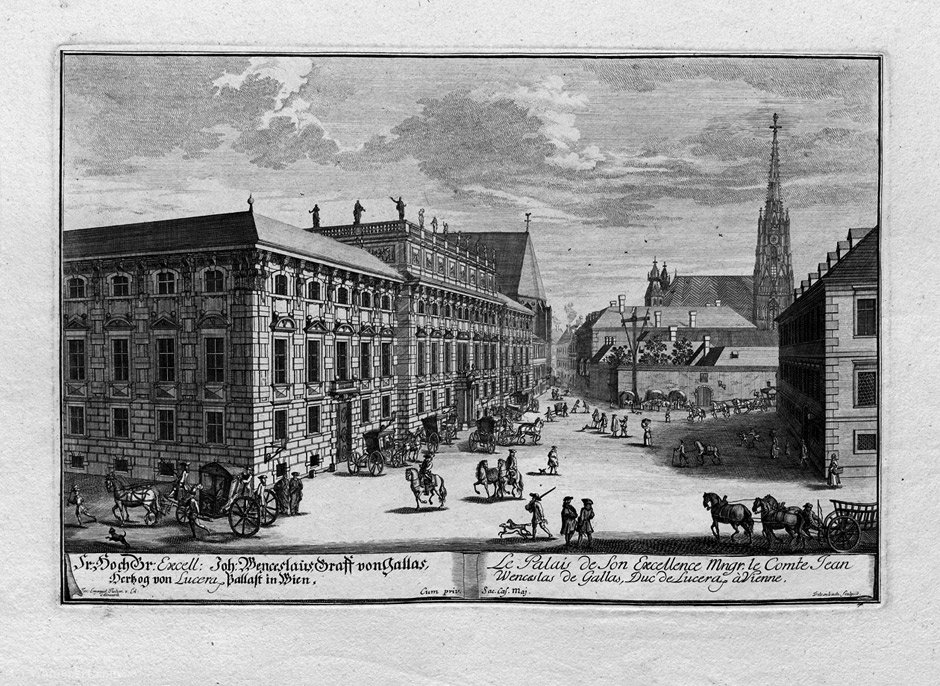Prospecte And Demolition Of Some Buildings Of Vienna — Johann Adam Delsenbach