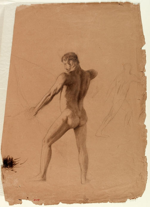 Nude Male With Bow And Arrow — Thomas Cole