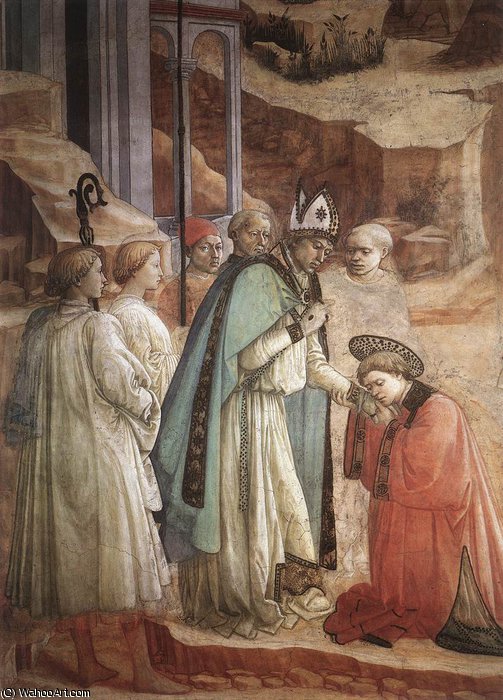 Prato-disputation In The Synagogue (detail) — Filippo Di Tommaso Lippi