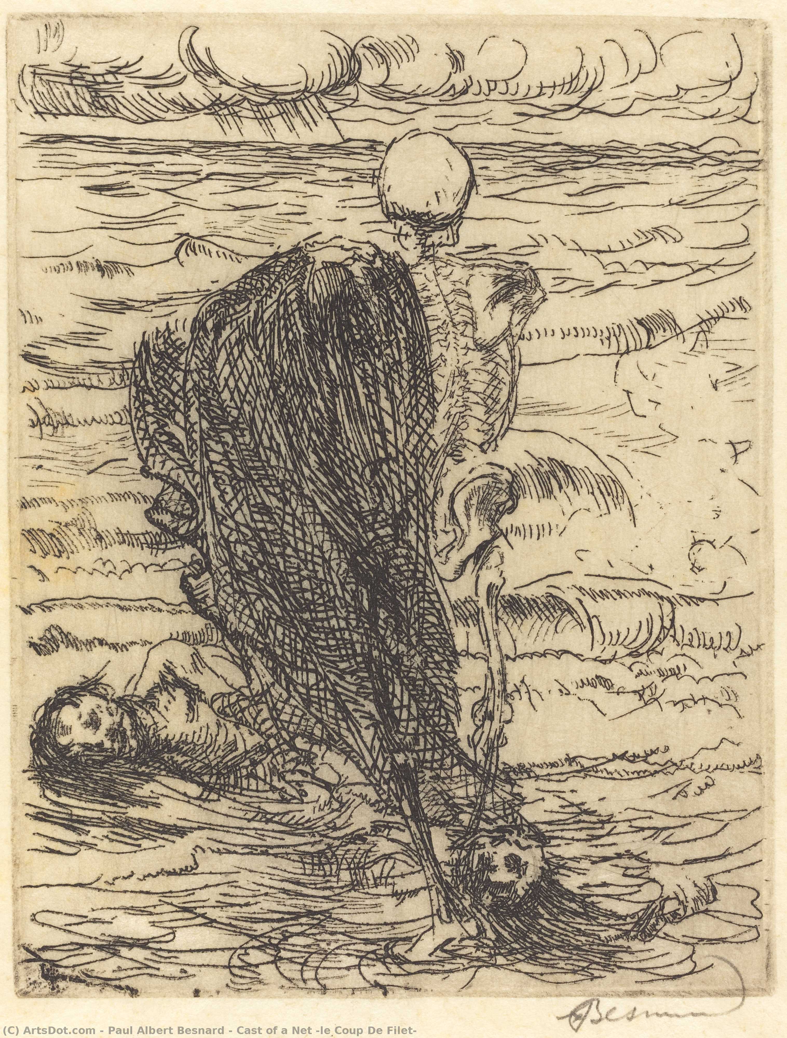 Cast Of A Net (le Coup De Filet) — Paul Albert Besnard