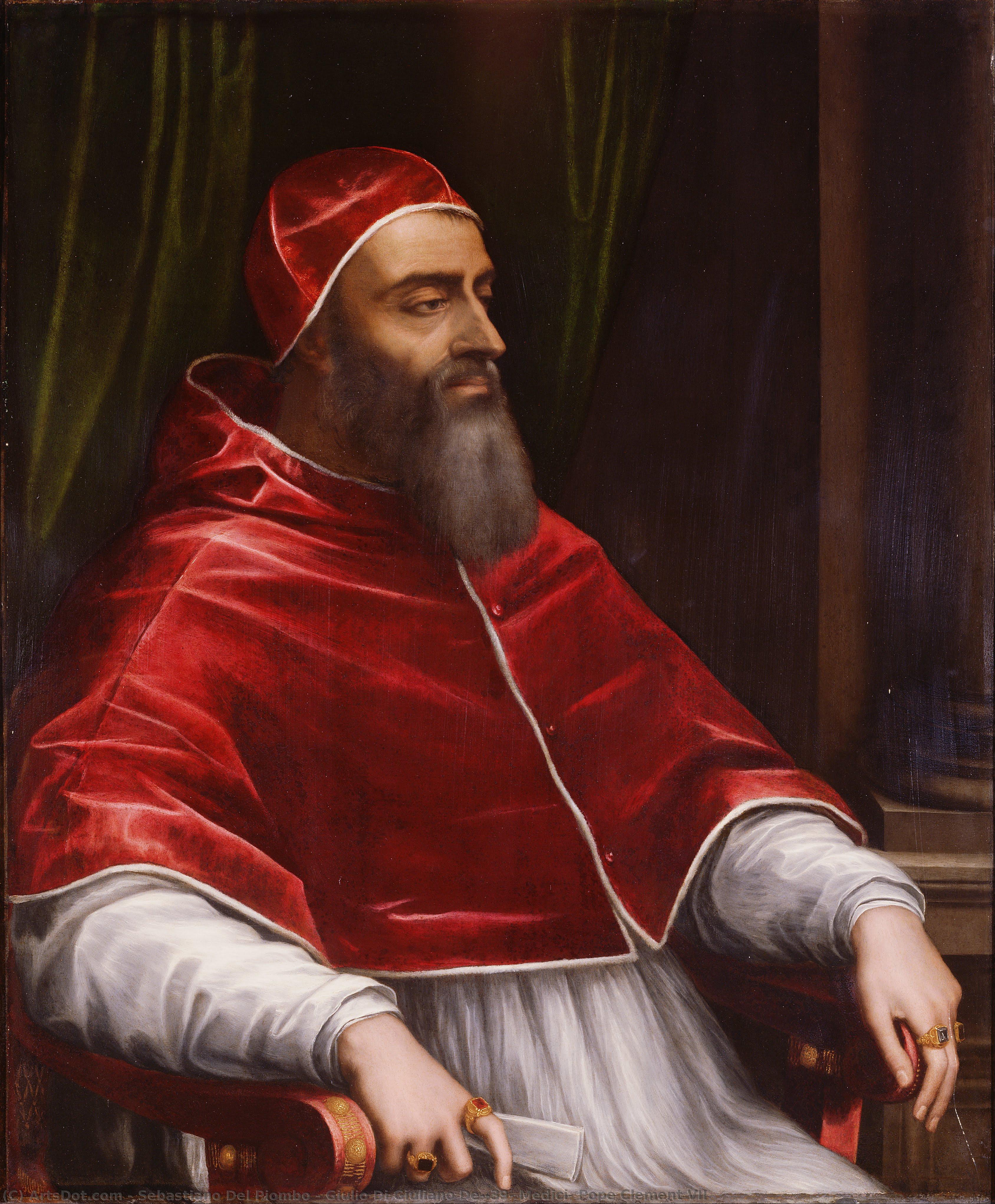 Giulio Di Giuliano De' Medici, Pope Clement Vii — Sebastiano Del Piombo