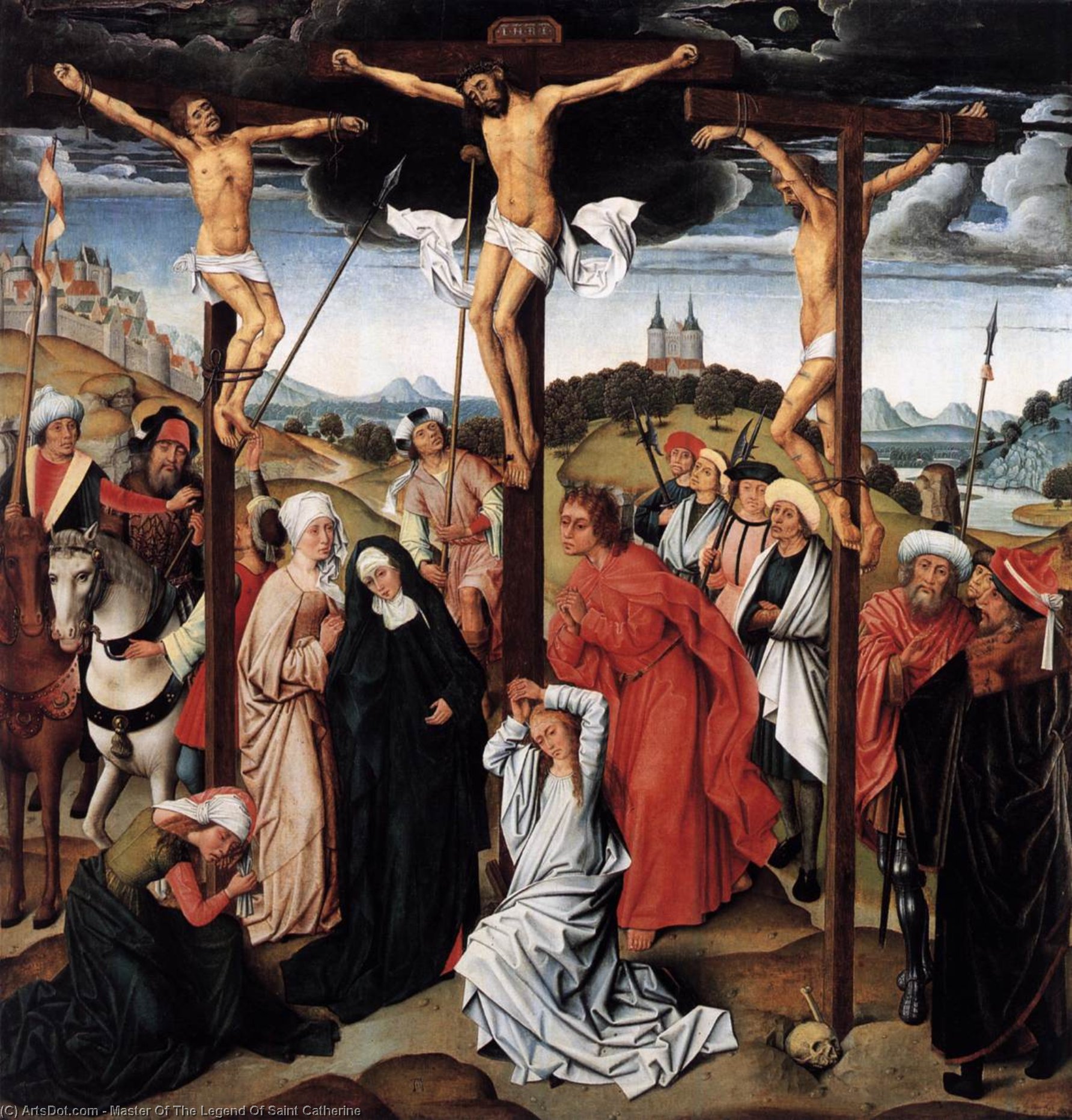 Crucifixión De Cristo — Master Of The Legend Of Saint Catherine