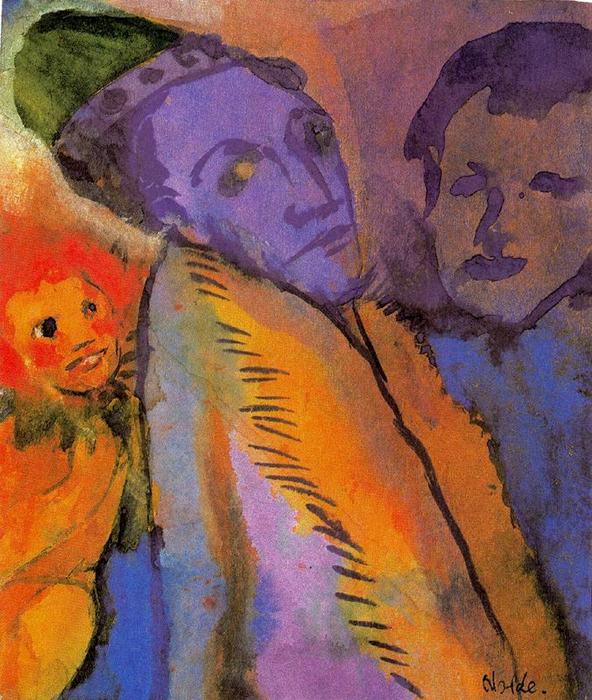 Couple And Redheaded Child — Емил Нолде